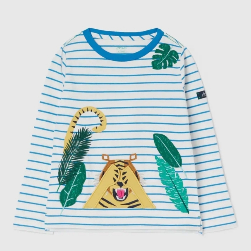 Joules Chomp Long Sleeve Applique T-Shirt | Joules Boys 7